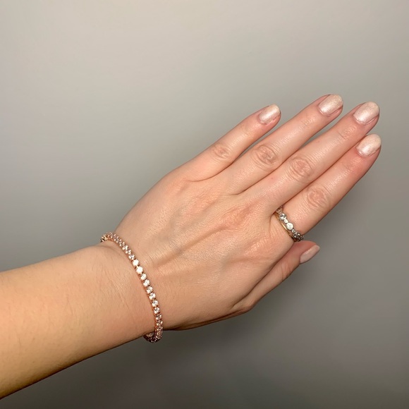 Jewelry - Cubic Zirconia Rose Gold Tennis Bracelet